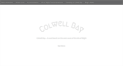 Desktop Screenshot of colwellbay.co.uk